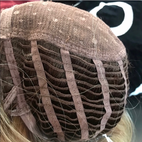 Blonde mix wig 2216 skin top layers
